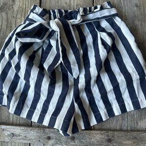 Womens Size 0 Carmella Shorts Vertical Stripes